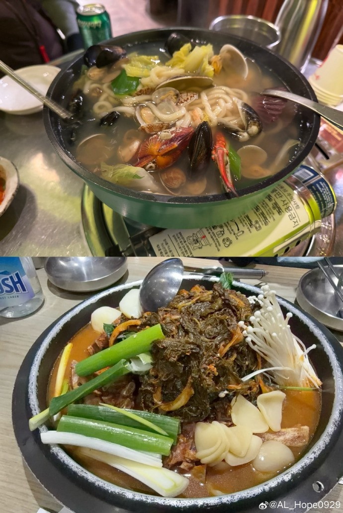 Hope分享韩国训练日常照：来韩国每一天离不开麻辣香锅，吃了Faker泡面
